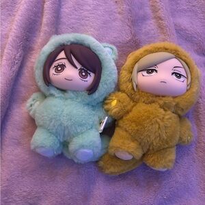 Jujutsu Kaisen Cat Ear Plushie Series Keychains Kento Nammi Shoko Ieiri